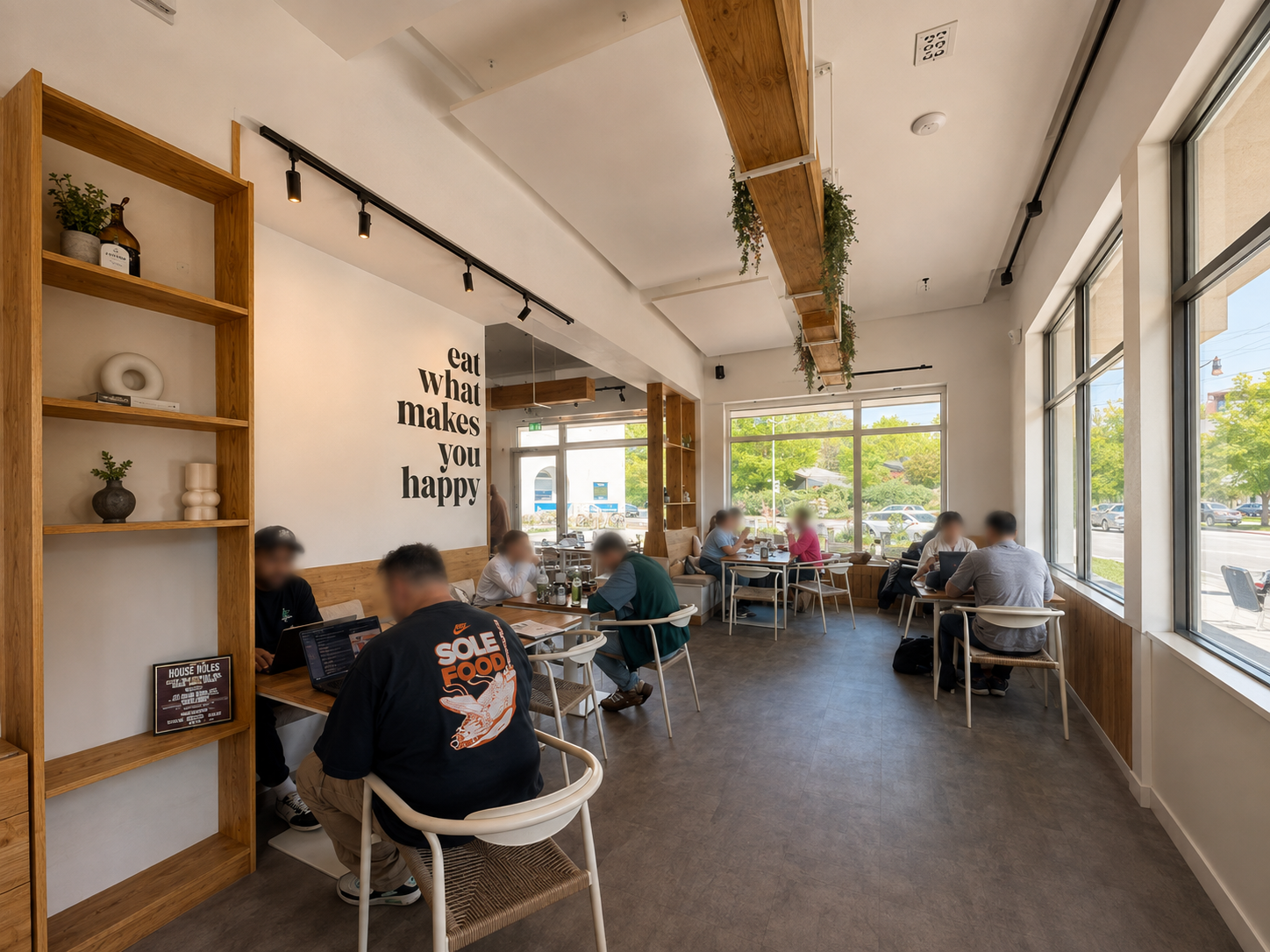 Sitzbereich im MOLK Coffee & Kitchen in Oldenburg